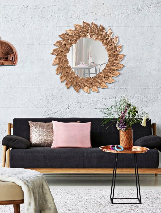 Mauro Ferretti WALL MIRROR GLAM PETAL RAME CM Ø 73X5