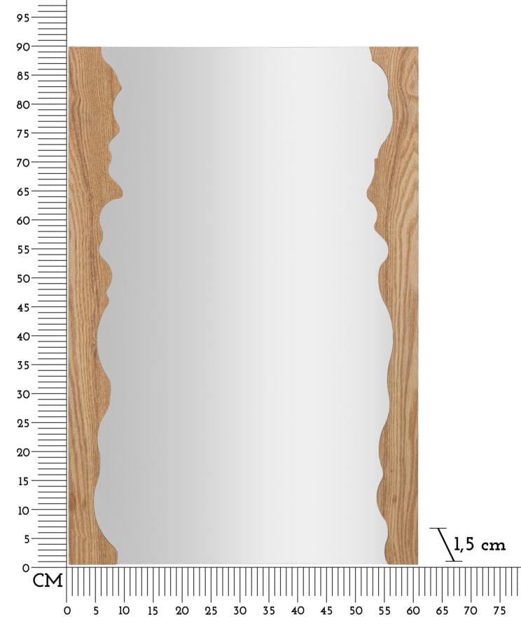 Mauro Ferretti WALL MIRROR SHAPE CM 60X1,5X90