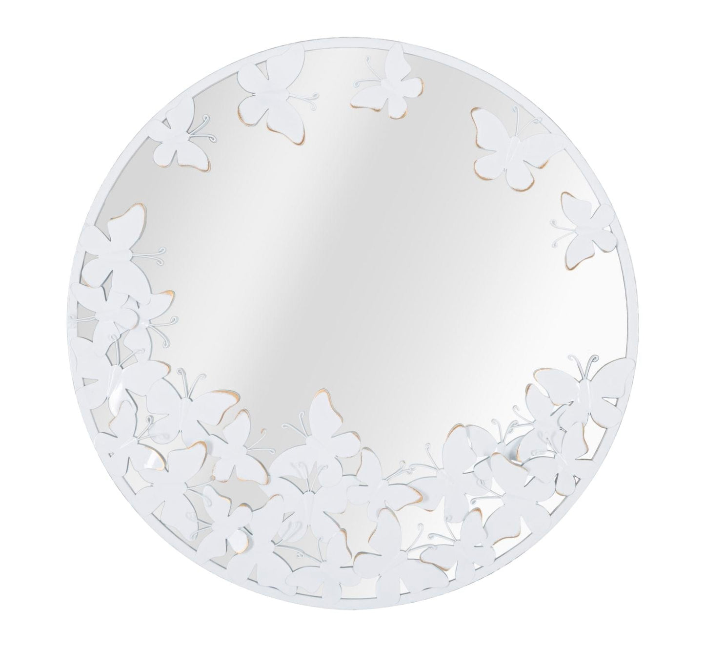 Mauro Ferretti WALL MIRROR WHITE BUTTERFLY CM 62,5X2,3
