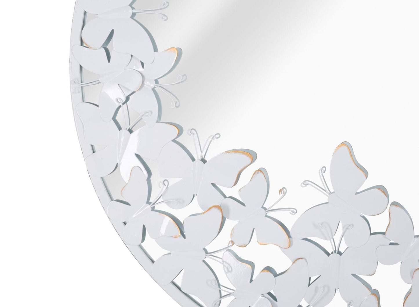 Mauro Ferretti WALL MIRROR WHITE BUTTERFLY CM 62,5X2,3
