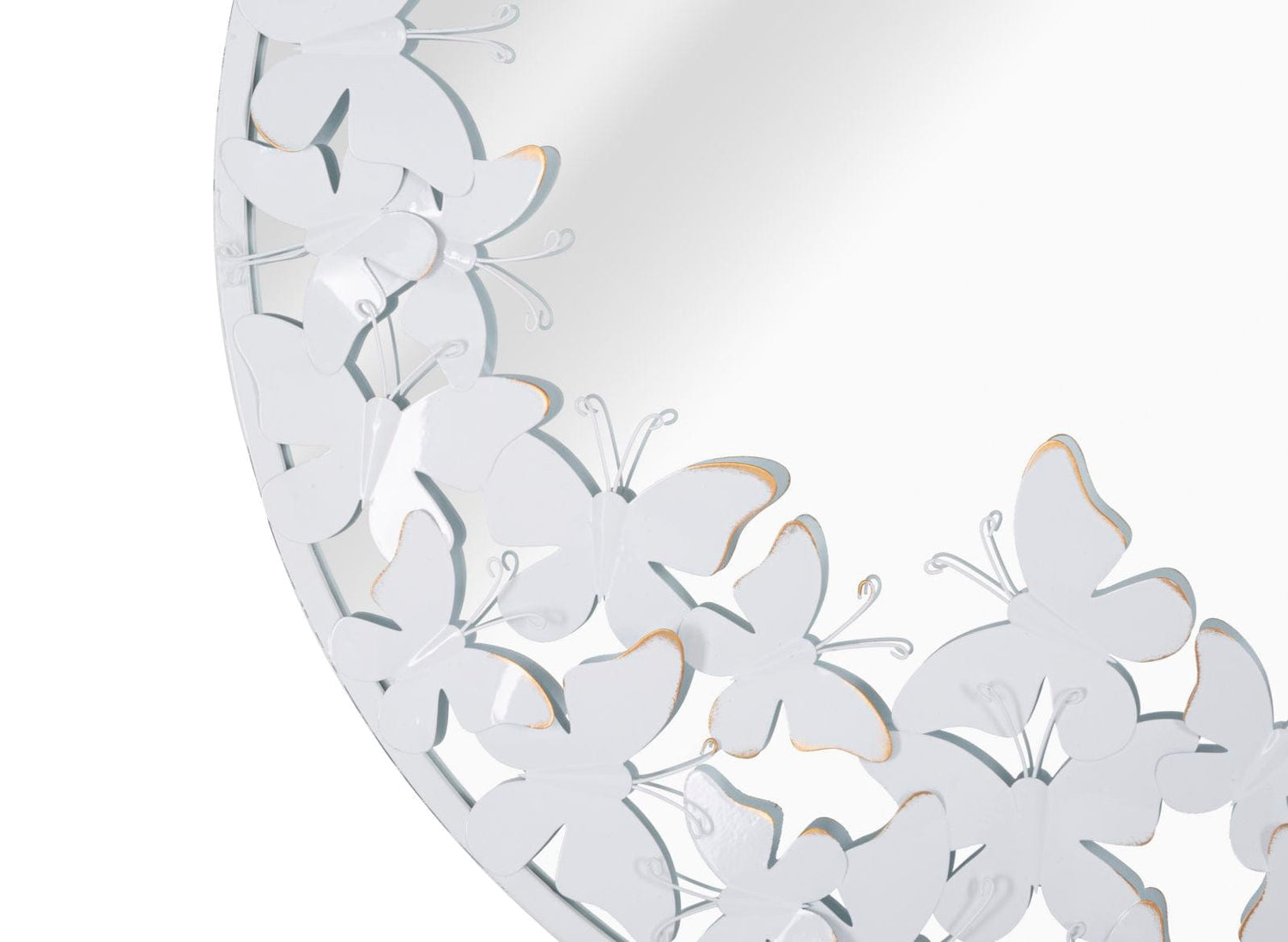 Mauro Ferretti WALL MIRROR WHITE BUTTERFLY CM 62,5X2,3