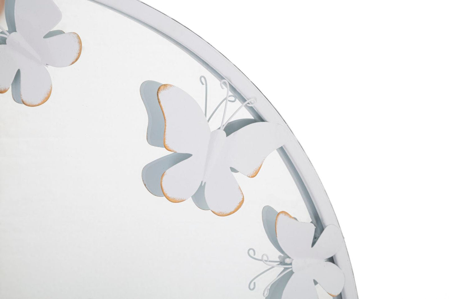 Mauro Ferretti WALL MIRROR WHITE BUTTERFLY CM 62,5X2,3
