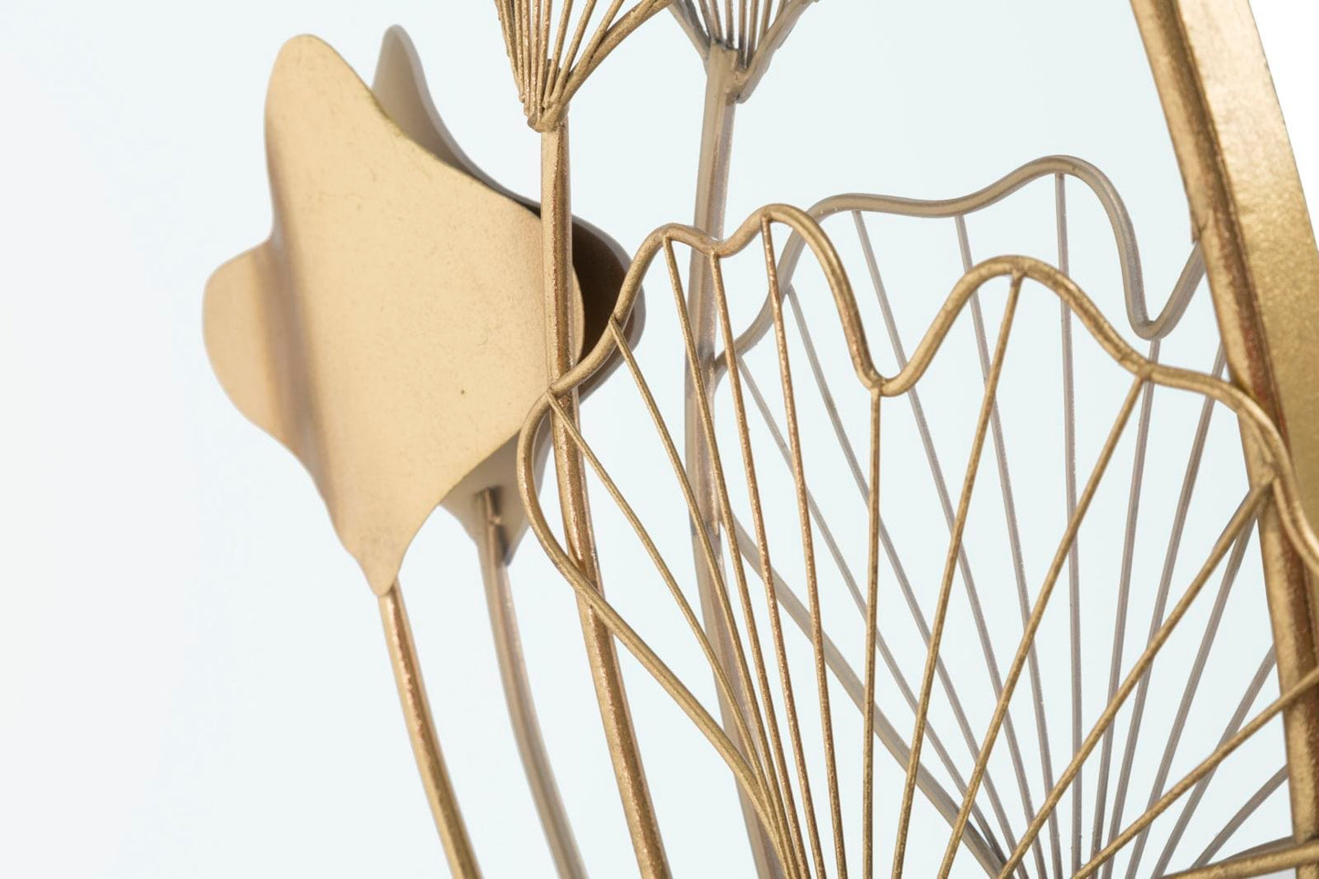 Mauro Ferretti WALL MIRROR WITH FLOWER CM 75X3,5X72