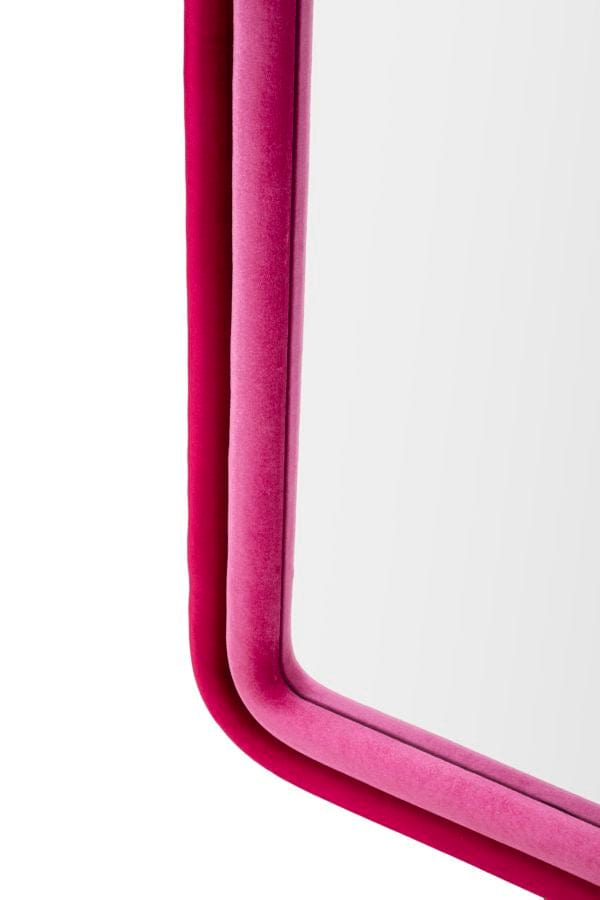 Mauro Ferretti WALL MIRRORO CLOE FUXIA VELVET CM 60X4X160