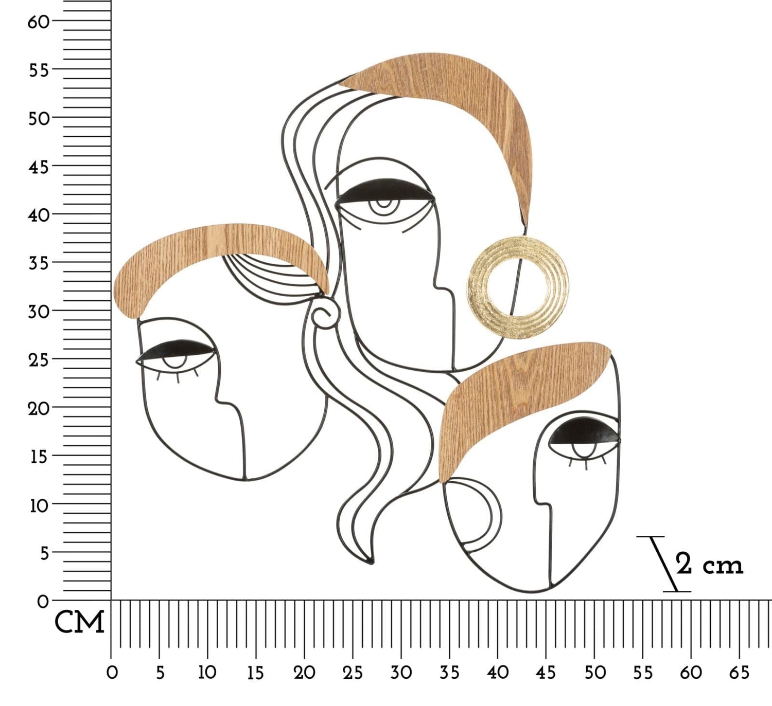 Mauro Ferretti WALL PANEL PICASSY CM 53X2X55