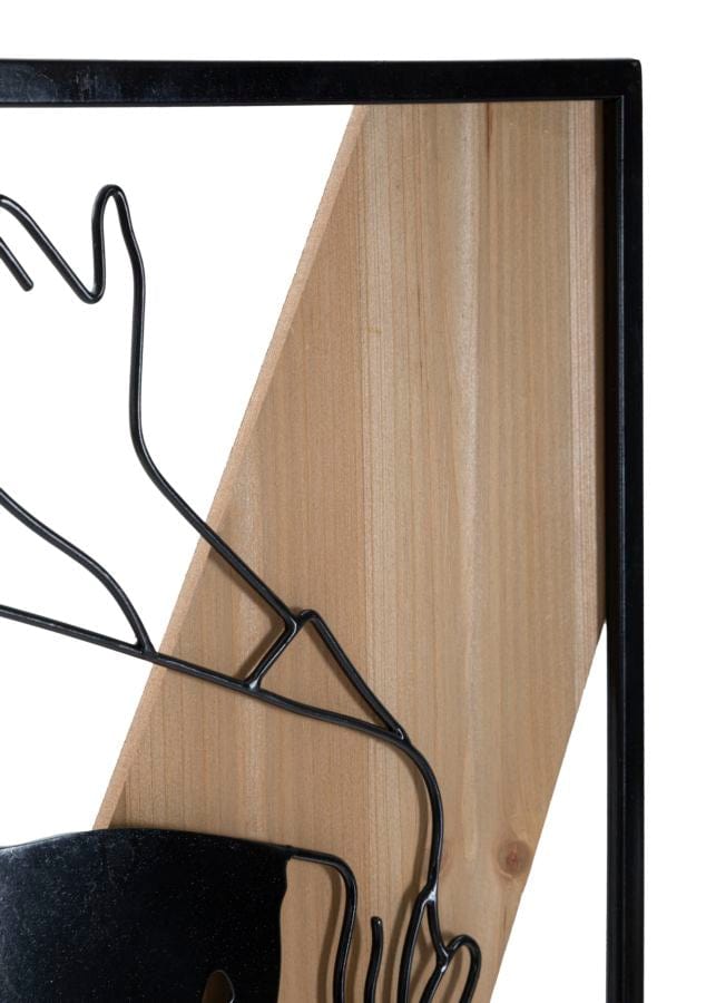 Mauro Ferretti WALL PANEL STRIP -A- IRON AND WOOD CM 50X2X90