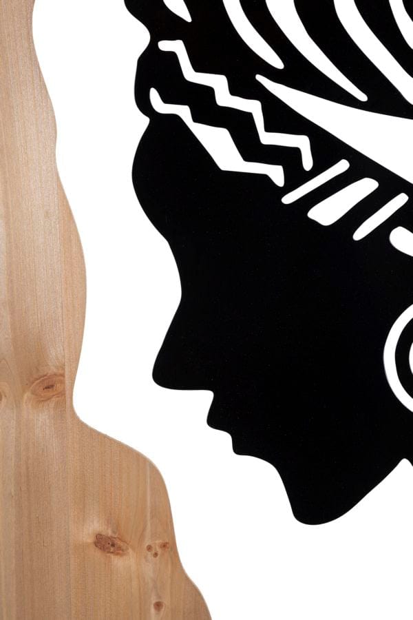 Mauro Ferretti WALL PANEL TRIBAL IRON AND WOOD CM 53X2X80