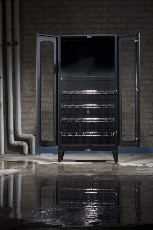 Industriële kast matzwart MK1.2 | IndustrieelHuys.nl.