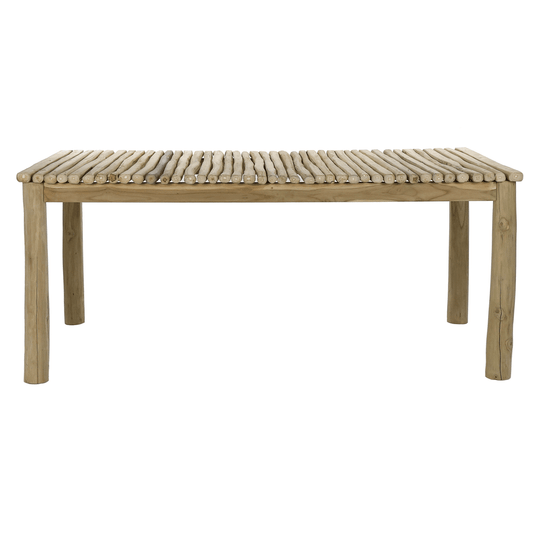 Pomax teak houten tafel HAVANA - TAFEL - TEAK HOUT - L 180 X W 90 X H 78 CM - NATUREL