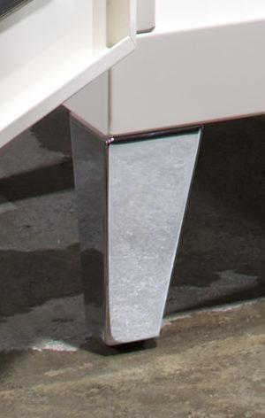 Verchroomde poten voor industriële kast MK1.2 | IndustrieelHuys.nl.